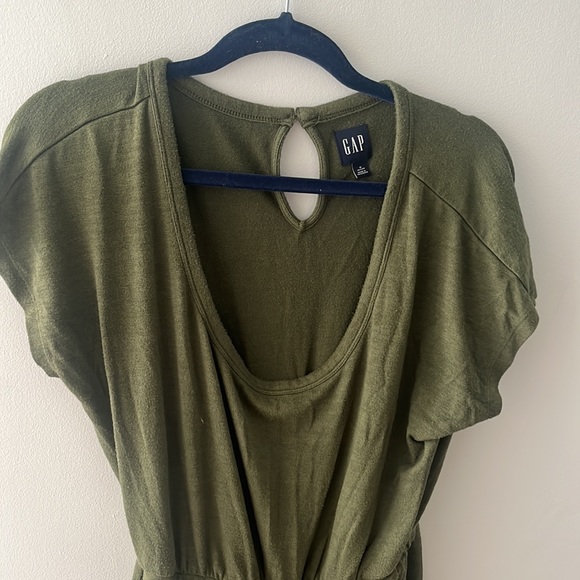 Gap jumpsuit comfy green drawstring waist - Picture 3 of 3